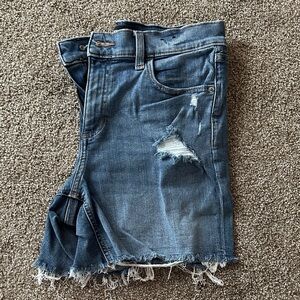 Express Distressed Denim Shorts